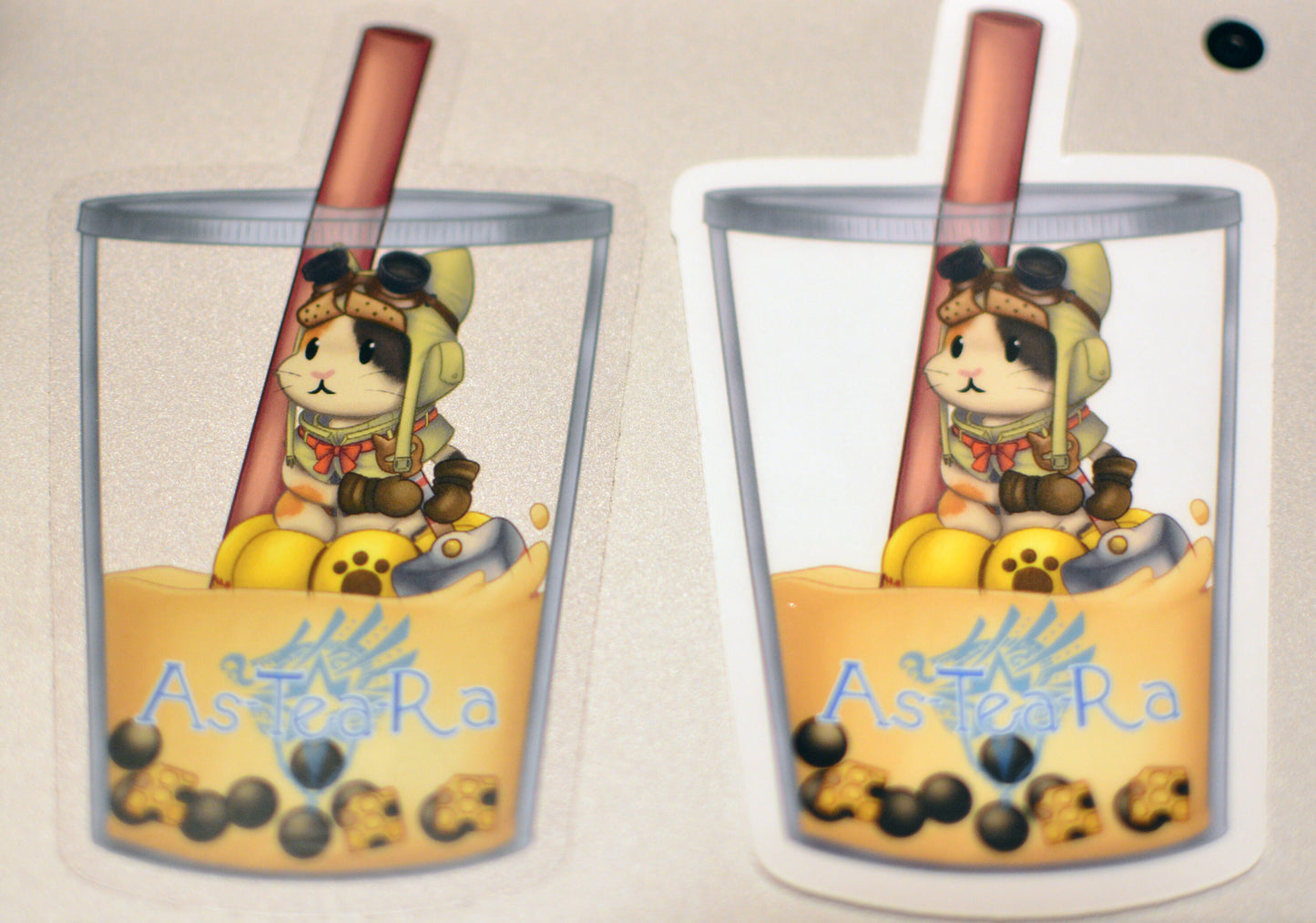 Astera Palico Boba Tea Sticker (As-TEA-ra)