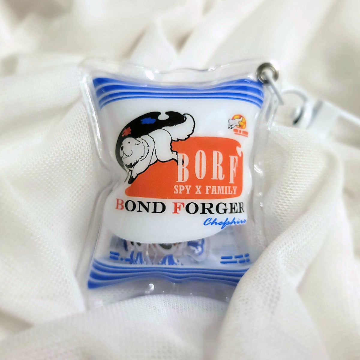 SpyxFamily Bond Forger and White Rabbit inspired Shaker Keycharm